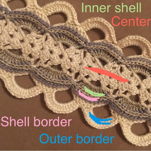 Handmade crochet scallop lace belt (READ DETAILS) - Picture 7 of 7